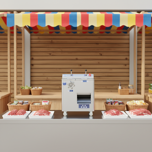 Máquina Cortadora y Desmenuzadora de Carne Fresca de Acero Inoxidable Multifuncional Totalmente Automática de Alta Potencia 3S con Cuchillas No Extraíbles - Product Image 3
