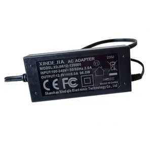 Adaptador convertidor de corriente CA a CC 96W 8A fuente de alimentación de 12 voltios para máquina de corte por láser de potencia de accionamiento LED con aprobaciones seguras