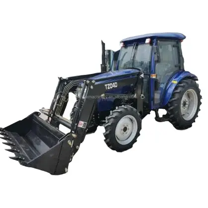 Mini tracteur avec chargeur frontal, pelle pelleteuse rotative, charrue, 2023