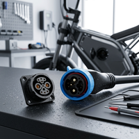 Connecteur de charge pour moto électrique étanche IP67 mâle/femelle 2+1+8, auto-bloquant, 50A/80A, Chine