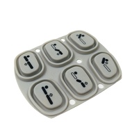 Tombol Karet Konduktif Cetakan Khusus, Keypad Karet Silikon dengan Pil Logam Konduktif untuk Peralatan Medis