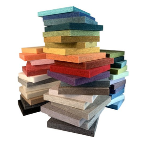 Polyester cảm thấy ủng hộ akupanel khuếch tán âm thanh <span class=keywords><strong>echo</strong></span> hấp thụ gỗ Veneer v-rãnh tấm âm thanh cho tường trần trang trí nội thất - Product Image 4