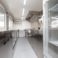 Remorque alimentaire personnalisable pour voyages, kiosque à hot-dogs, camion de restauration rapide avec véranda, norme américaine