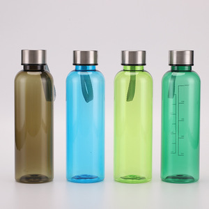 Cup với dây đeo nhựa thể thao di động Tritan không gian cup sinh viên ngoài trời tập thể dục chai nước với nắp thép - Product Image 3