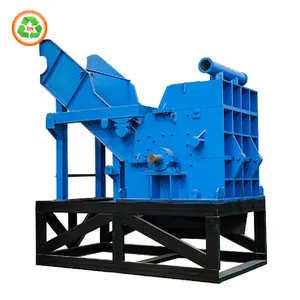 Low Noise Aluminum Can Can Briquettes Twin-Shaft Metal Crusher