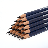 Ensemble de crayons à dessin ZKJ avec mine noire, grades doux/moyens/durs pour les étudiants en art