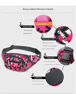 Riñonera cruzada de moda con estampado personalizado, de poliéster, con cierre de cremallera, unisex, impermeable - Product Image 6