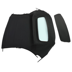 Pour <span class=keywords><strong>Audi</strong></span> <span class=keywords><strong>TT</strong></span> Cabriolet 2000 2001 2002-2006 Capote souple avec vitre chauffante noire - Product Image 5