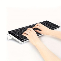 Support de clavier ergonomique inclinable anti-chute, forme personnalisée, traitement des bords lisse, matériau PC haute résistance, moulage par injection