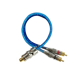 Conjunto de Audio para Auto RCA, 2 Cables Principales Macho a 2 Machos + Divisor Hembra a Doble Macho para Mejora de Amplificador de Estéreo para Auto - Product Image 2
