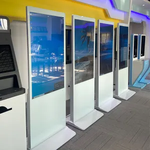 Piso de quadro digital lcd kiosk, ultra alta vertical máquina de propaganda tela sensível ao toque display china tv preço