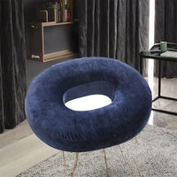 Coussin de siège en mousse à mémoire de forme bleu marine, creux, doux et moelleux, soulagement de la pression, soutien du coccyx et des hanches, pour une assise prolongée à la maison