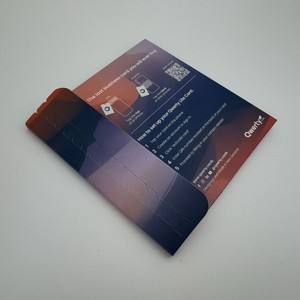 Custom Tear-Off Paperboard Credit <b>Card</b> Holder VIP Gift Box High-End Rectangle <b>Folder</b> Four-Color Printing Glossy Lamination - Product Image 3