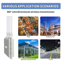 Punto de Acceso Exterior WiFi 6 11ax ARRONNA Key ALNA-AX880 OEM de Fábrica con Antena de Fibra de Vidrio, 3657 Mbps, 2.4 GHz/5.8 GHz, Solución IPQ, Más de 300 Usuarios