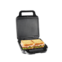 Machine à sandwichs et gaufres multifonctionnelle 4 en 1, plaques amovibles antiadhésives, voyants de puissance et d'indication de prontesse rapide