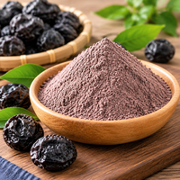 Poudre de Prune Noire Fine, Extrait de Fruit Séché par Pulvérisation, Ingrédient de Qualité Alimentaire pour Compléments Alimentaires et Boissons, Vente en Gros OEM