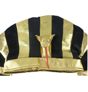 MADESHINE 2025 Costume da Re Tut Egiziano Nero e Oro per Carnevale e Feste in Maschera, Cappello da Faraone Unisex per Adulti - Product Image 5