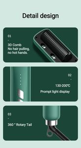 Fengmang <span class=keywords><strong>Brosse</strong></span> <span class=keywords><strong>lissante</strong></span> à <span class=keywords><strong>cheveux</strong></span> professionnelle à chauffage rapide, logo personnalisé, ions négatifs, vaporisateur, lisseur à <span class=keywords><strong>cheveux</strong></span> pour femmes - Product Image 5