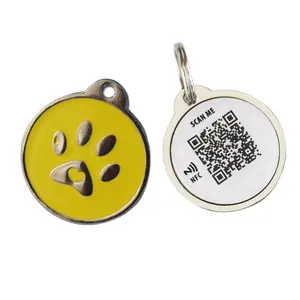 Smart NFC Chip QR-Code Track Haustier ID Tag Lustiges Halsband Anti-Lost Pet Epoxy Tag Id Pet Tags