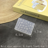 1 pièce Moule à ongles en silicone thème Océan d'été, Moules de manucure en gel 3D, Breloques coquillage, conque, étoile de mer, Fournitures, Gabarits réutilisables