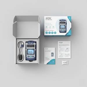 Dispositivo Portátil con Sensor de Oxígeno <span class=keywords><strong>O2</strong></span> para Android, con Rango de Detección de 0-30%, Recargable, Alarma de Seguridad Audible/Visual - Product Image 6
