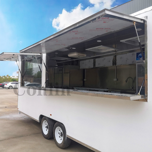 Chariot de crème glacée moderne mobile camion de <span class=keywords><strong>remorque</strong></span> de vente de restauration rapide hamburgers de <span class=keywords><strong>remorque</strong></span> de nourriture entièrement équipés - Product Image 5