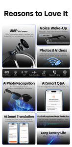 Lunettes Intelligentes DIGU DG-W630T AI avec Appel, Caméra, Photo, Vidéo, Audio, 8MP, Musique Sans Fil 2026 - Product Image 5