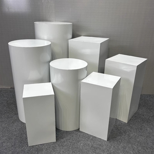 Nouveau Design Table à Desserts Blanche Socle Piédestal Carré Présentoir à Gâteaux pour Mariage Fête Scène Événements Fournitures de Décoration - Product Image 3