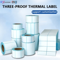 Prix d'usine, bonne qualité, étiquettes d'expédition personnalisées en papier thermique résistant à l'huile, rouleaux d'étiquettes adhésives, étiquettes de code-barres directes