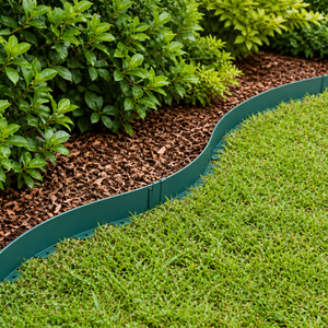 Bordure de jardin flexible en plastique HDPE Sunsbuild, clôture de pelouse verte, montage facile pour les parterres de fleurs et les allées - Product Image 6