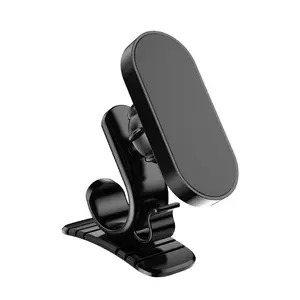 Amazon venda quente condução phone stand GPS dados cabo armazenamento ímã suporte ajustável 360 rotação magnética carro telefone suporte