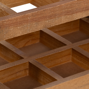 Kit de Barman de Madera con Detalles Metálicos, Soporte de Almacenamiento para Bar en Casa, Organizador de Herramientas para Cócteles, Diseño Rectangular - Product Image 6