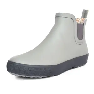 Oem Unisex Regenschoenen Mode Laag Uitgesneden Regenlaarzen Waterdichte Anti Slip Regenlaarzen Heren Chelsea Laarzen Rubber Overschoenen Voor Heren Dames