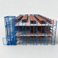 Plateforme de stockage de type loft - Structure en acier démontable robuste et personnalisable pour entrepôts et mezzanines
