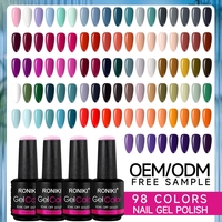 RONIKI Fournitures pour ongles en gros, étiquette personnalisée, vernis à ongles en gel sans HEMA ni TPO, 15 ml