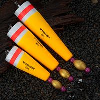 Pelampung Pancing Berbobot THKFISH 4PCS Busa EVA Kawat Baja Tahan Karat untuk Air Asin dan Air Tawar