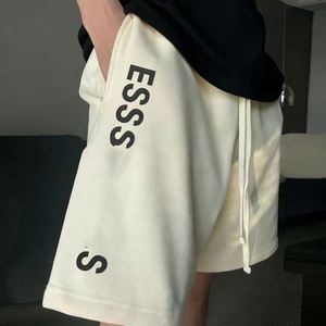 Pantalones Cortos Deportivos de Verano para Hombre, Marca 01 <span class=keywords><strong>Fear</strong></span>, de Alta Calidad, Tejido de Felpa Francesa, Algodón Ecológico, Transpirables, con Cierre de Cordón - Product Image 1