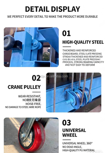 Platform Kerja Teleskopik Lipat Mobile 5m 6m 500kg, Mesin Pengangkat Listrik Kecil untuk Memindahkan Perabotan dalam Konstruksi - Product Image 4
