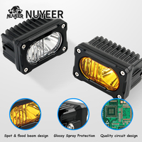 Nouvelle arrivée, lampe de travail LED Baja Light 20W, carrée, étanche, antibrouillard, avec interrupteur, universelle pour moto/vélo/voiture, projecteur