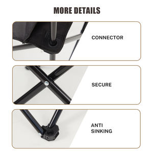 STARRYHEART Chaise de camping personnalisée Chaise de camping extérieure portable pliable pour la plage de pêche - Product Image 5