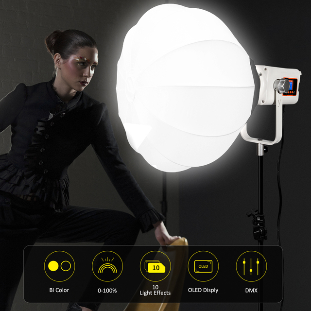 600W 60000lm Professional photography Video Lighting Equipments Live Photography Shoot 2700-6500K Photographic Lighting ZR-600BI