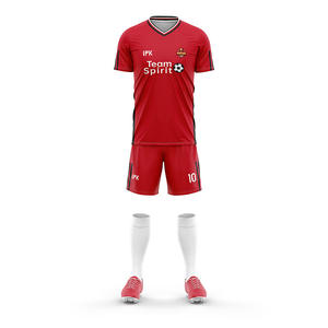 Seragam Sepak Bola Setelan Olahraga Jersey Custom Printing Musim Gugur Musim Dingin Lengan Pendek Seragam Tim Latihan Kompetisi Dewasa Pria - Product Image 5