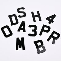 Fabbricazione di fabbrica adesivo 4D lettere numero acrilico UK targa targa auto 4D lettere numeri