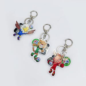 2026 cho World Cup linh vật <span class=keywords><strong>Keychain</strong></span> cao thấm Acrylic Túi Mặt dây chuyền nhỏ nhựa phụ kiện nhà máy bán buôn - Product Image 3
