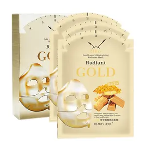 New Beauty Gold Brightening Facial Mask Organic Oil Control Remove Fine Lines Anti Aging Firming High Quality Unisex Face Care