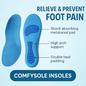 Semelles souples en gros, absorbant les chocs, pour voûtes plantaires plates - Soutien complet pour le confort de la voûte plantaire - Product Image 3