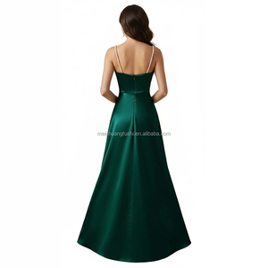 Vestido <span class=keywords><strong>de</strong></span> <span class=keywords><strong>Gala</strong></span> Largo <span class=keywords><strong>de</strong></span> Satén Personalizado para Damas, Elegantes <span class=keywords><strong>Vestidos</strong></span> <span class=keywords><strong>de</strong></span> Noche <span class=keywords><strong>de</strong></span> Seda para Mujer - Product Image 2