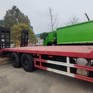 Nuevo Low Bed Boy deck Flatbed Vehicle Container cuello <span class=keywords><strong>de</strong></span> ganso Excavadora camiones <span class=keywords><strong>de</strong></span> transporte 40 Ton lowbed Truck - Product Image 2