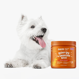 Vitamin esensial gigit suplemen kunyah lembut dukungan alergi dan alergi anjing perawatan kesehatan - Product Image 3