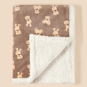 Manta de Bebé Plegable de Doble Capa, Gruesa, de Franela, con Estampado de Animales, para Otoño e Invierno - Product Image 5